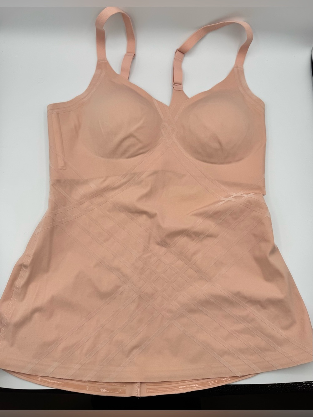 Honeylove Nude Firm Control Shapewear Cami Bodysuit Size M